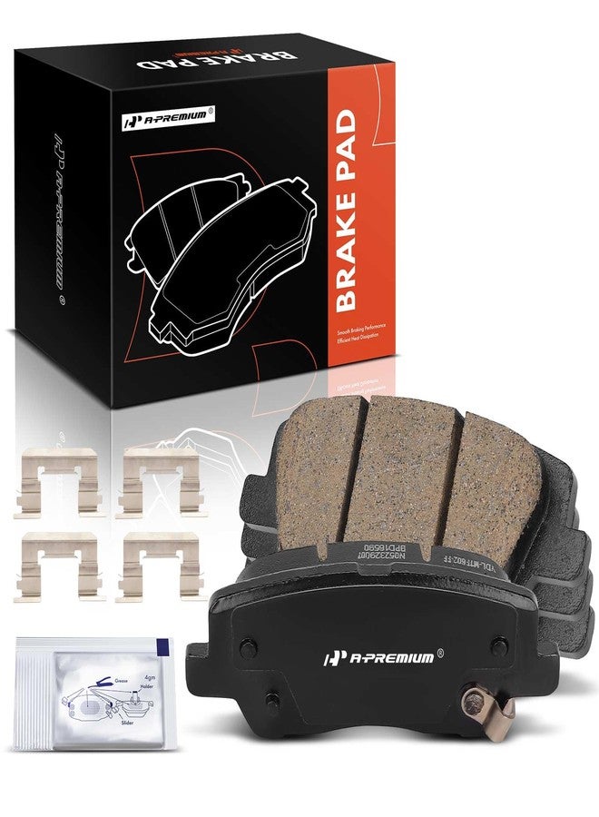 A-Premium Rear Ceramic Disc Brake Pads Set Compatible with Cadillac CTS 2014-2019, ATS 2013-2019, 4 Pcs - Image 1